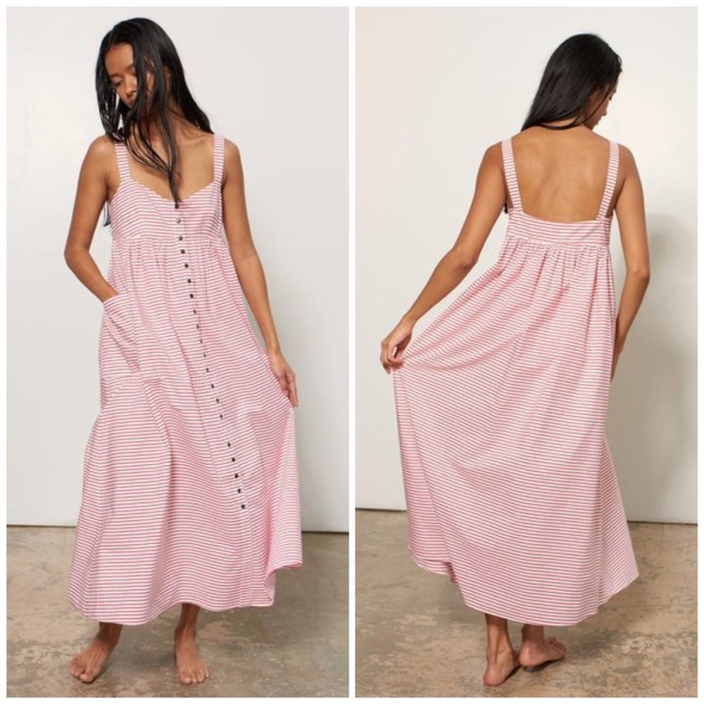 MARA HOFFMAN Orla Cabana Stripes Maxi Dress